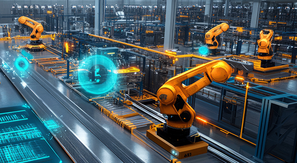 로봇 및 드론 제어 AI 이미지